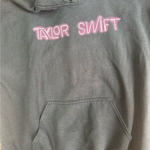 Black Hoodie with Pink Taylor Swift Design